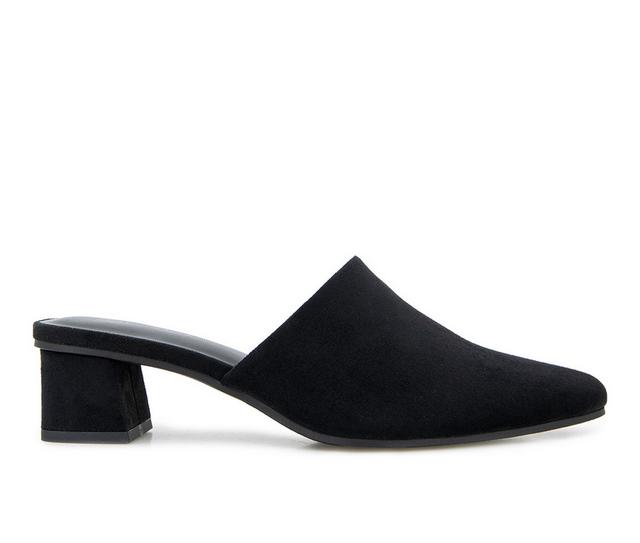 Women's Splendid Laylai Heeled Mules in Black color