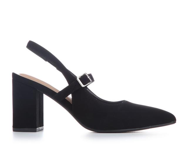Women's Soda Petunia-S Pumps in Black Nub color
