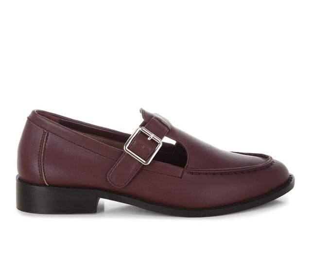 Women's Rag & Co Tesoro Loafers in Burgundy color