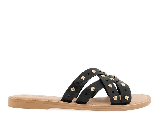 Women's Splendid Simon Studs Sandals in Black color