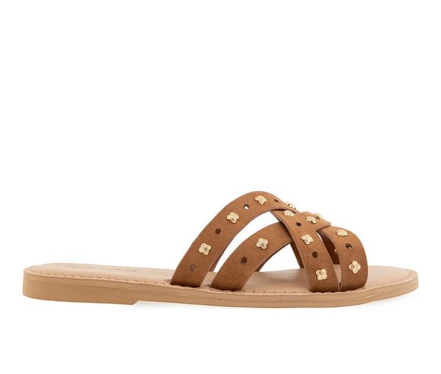 Women's Splendid Simon Studs Sandals in Caramel color