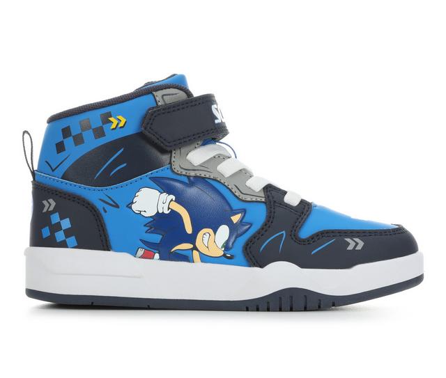 Boys' Nickelodeon Little Kid & Big Kid Sonic Mid Top Sneakers in Blue/Navy color