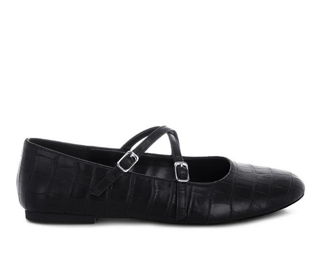Women's Rag & Co Chirola Flats in Black color