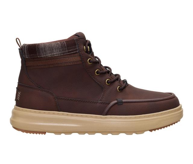 Women's HEYDUDE Remi Field Classic Booties in Chocolate color