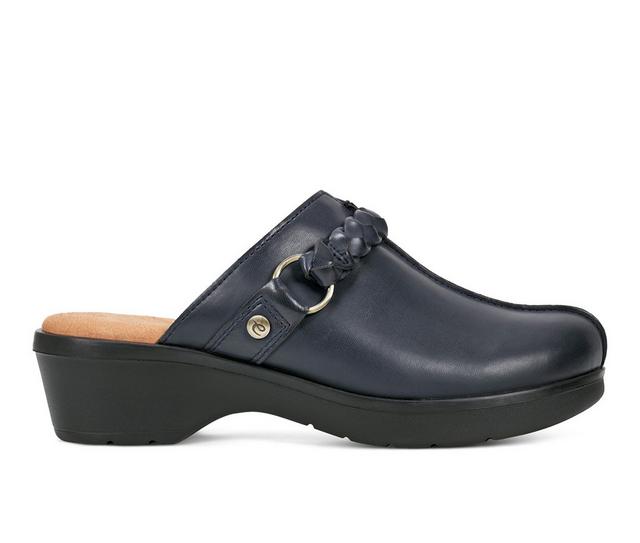 Women's Easy Spirit Paxton Clogs in Navy color