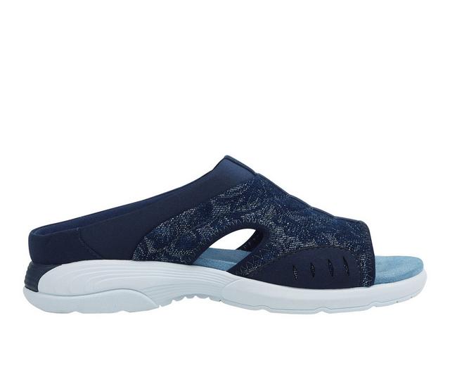 Women's Easy Spirit Traciee Sandals in Denim Floral color