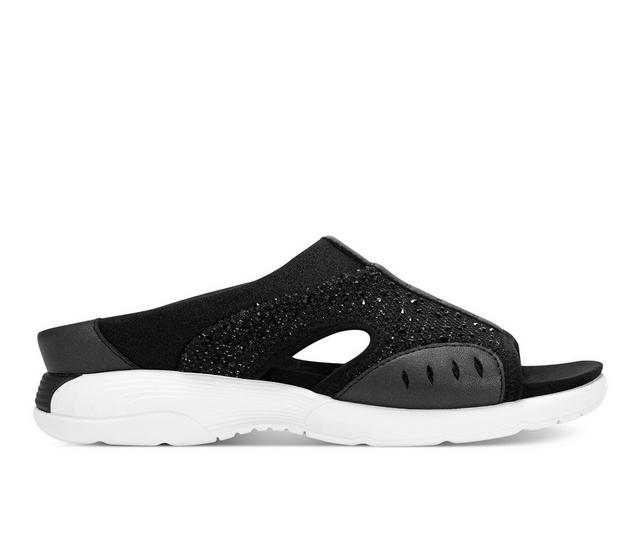 Women's Easy Spirit Traciee Sandals in Black Stone color