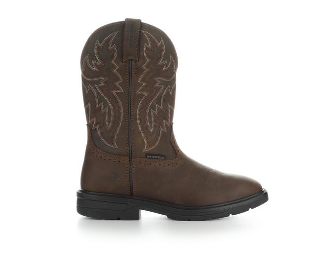 Men's Wolverine Rancher Level Waterproof 10" Work Boots in Coffee color