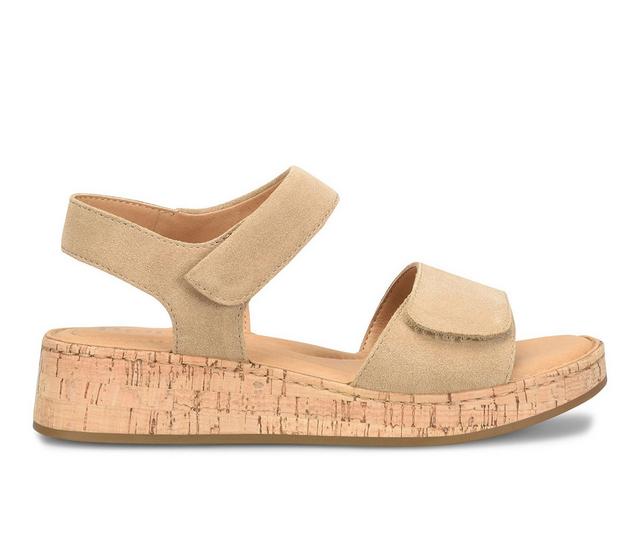Women's Born Cabanas Wedges in Taupe color