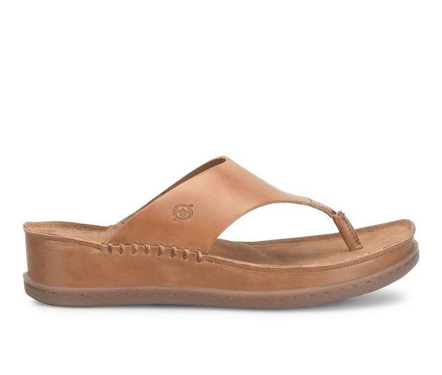 Women's Born Edie Flip-Flops in Brown color