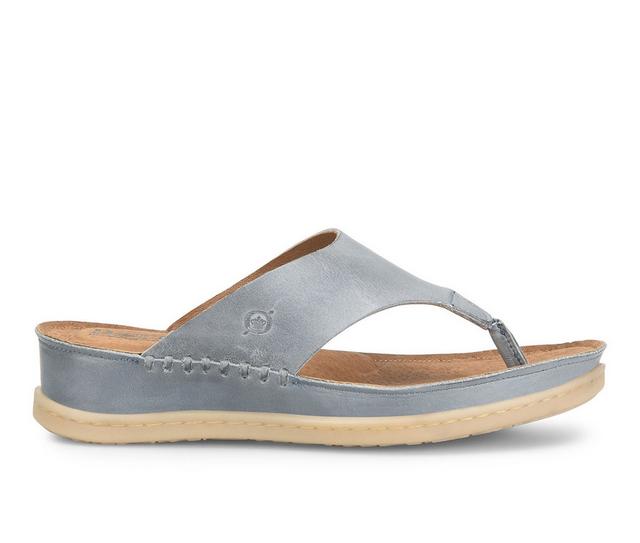 Women's Born Edie Flip-Flops in Light Blue color