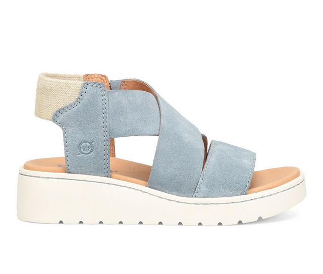 Women's Born Kirby Wedges in Light Blue Sky color