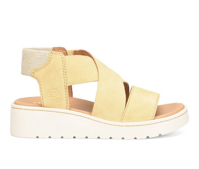 Women's Born Kirby Wedges in Yellow color