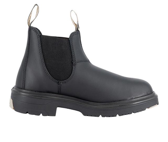 Men's STEEL BLUE Hobart Sqaure Soft Toe Work Boots in Black color