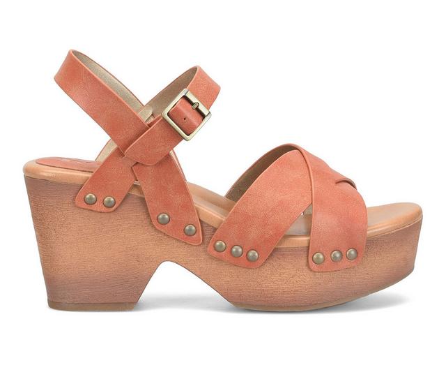 Women's Korks Leda Platfrom Sandals in Rust color