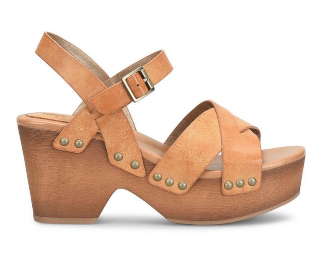 Women's Korks Leda Platfrom Sandals in Yellow color