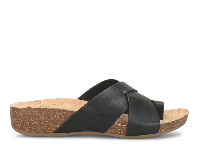 Women's Korks Micha Footbed Sandals in Black color