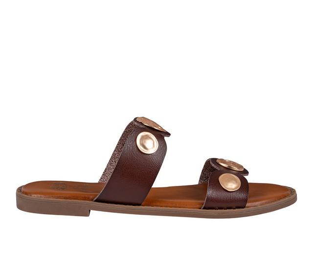 Women's GC Shoes Nolah Sandals in Dark Brown color