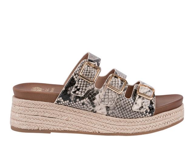 Women's GC Shoes Fabulist Wedges in Natural Snake color