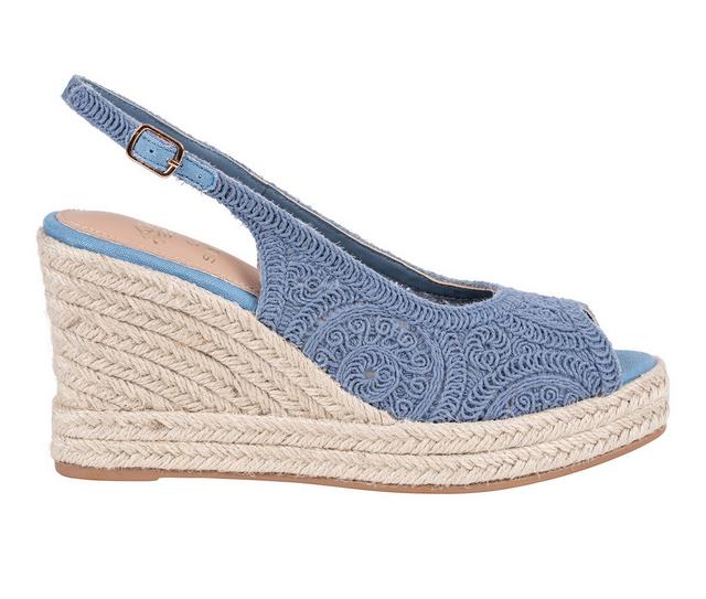 Women's GC Shoes Bowery Wedges in Blue color