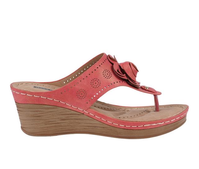 Women's GC Shoes Willa Wedges in Red color