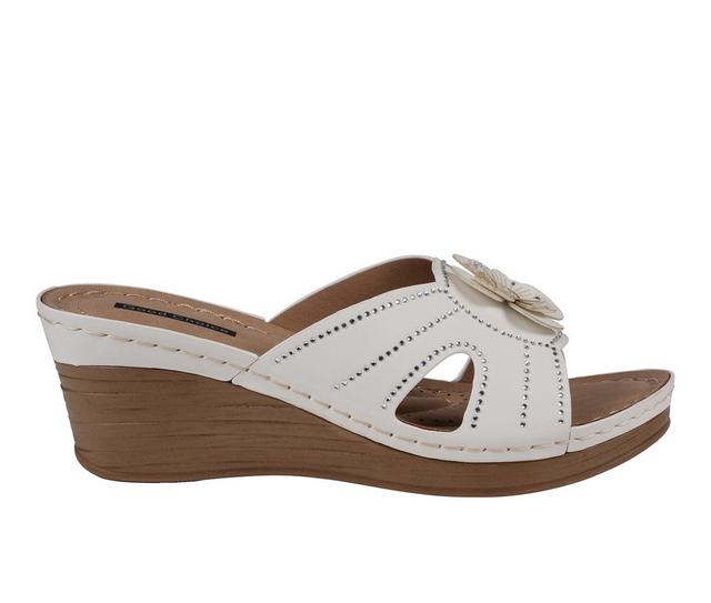 Women's GC Shoes Fiora Wedges in White color