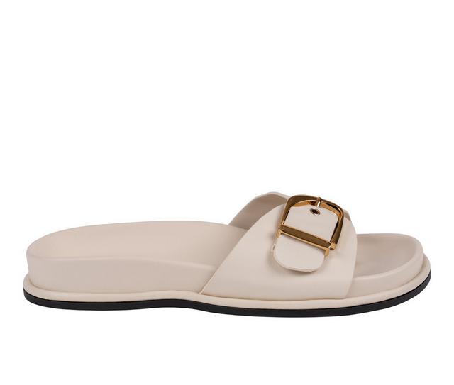 Women's GC Shoes Basel Footbed Sandals in White color