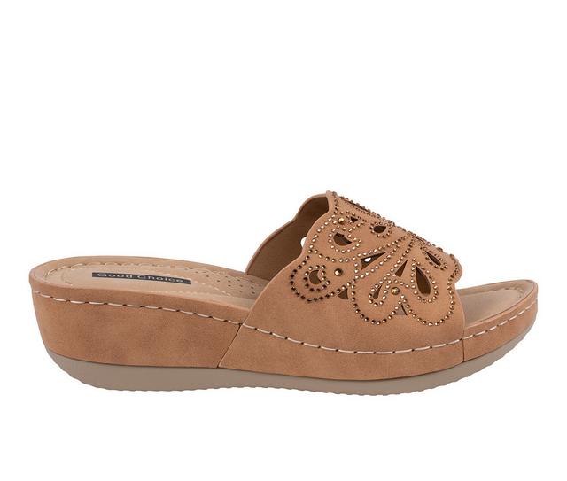 Women's GC Shoes Izzy Wedges in Tan color