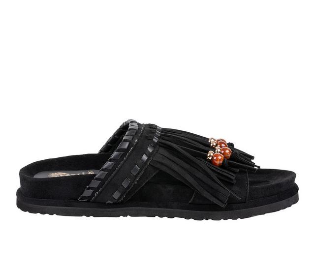 Women's GC Shoes Catori Footbed Sandals in Black color
