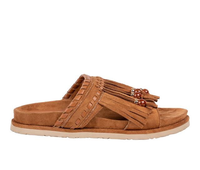 Women's GC Shoes Catori Footbed Sandals in Tan color