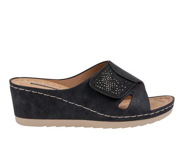 Women's GC Shoes Savina Wedges in Black color