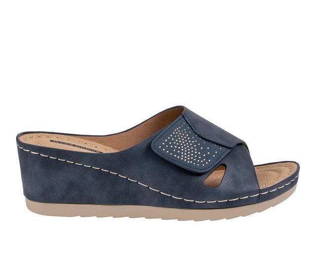 Women's GC Shoes Savina Wedges in Navy color