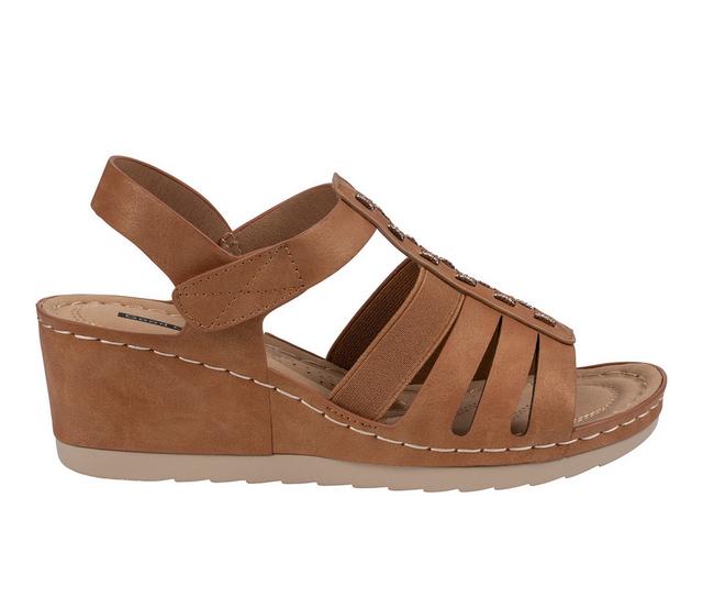 Women's GC Shoes Yuna Wedges in Tan color