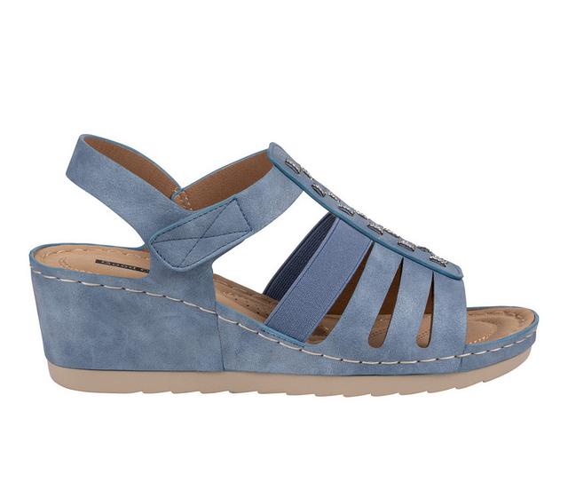 Women's GC Shoes Yuna Wedges in Blue color