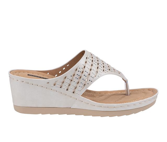 Women's GC Shoes Dannay Wedges in White color