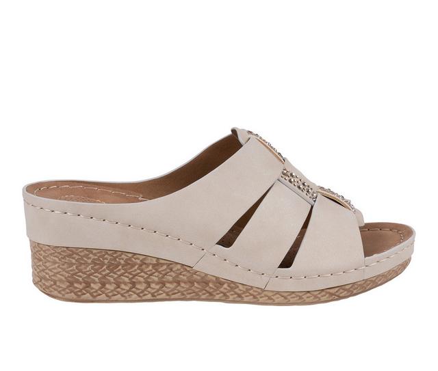 Women's GC Shoes Monte Wedges in Beige color