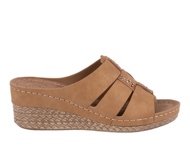 Women's GC Shoes Monte Wedges in Tan color