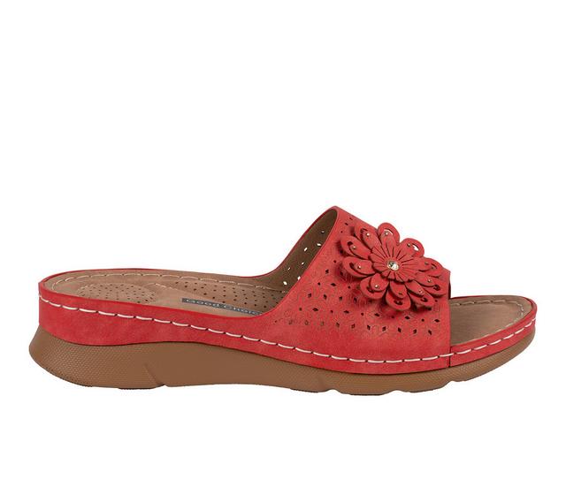 Women's GC Shoes Gabbie Sandals in Red color