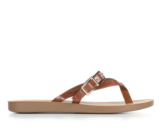 Women's Soda Augie-S Sandals in Tan color