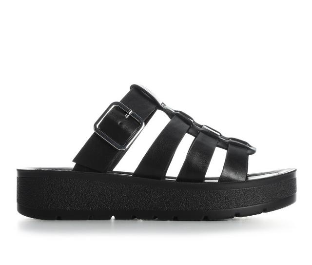 Women's Soda Redolf-S Wedges in Black/Black color