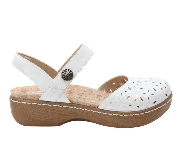 Women's ALEGRIA Opal Sandals in White Breeze color