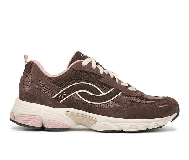 Women's Ryka Ultimate X Sneakers in Fudge Brown color