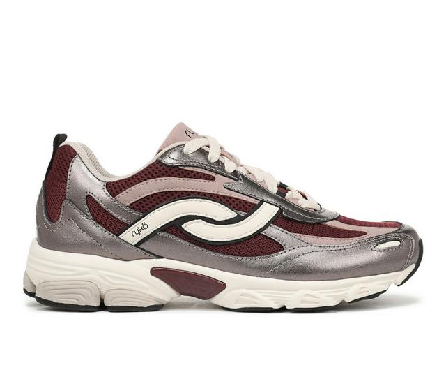 Women's Ryka Ultimate X Sneakers in Pewter Red color