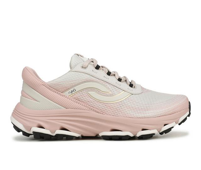 Women's Ryka Devotion X Tr 3 Trail Running Shoes in Snowline/Pink color