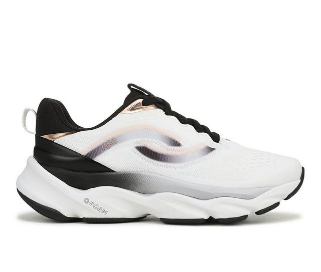 Women's Ryka Elevate LX 2 Walking Shoes in Wht/Blk color