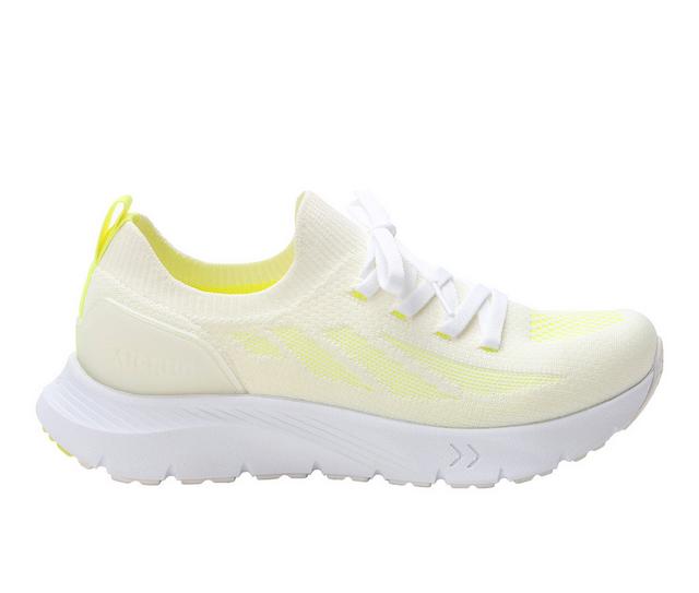 Women's ALEGRIA Regale Walking Shoes in Neon/White color