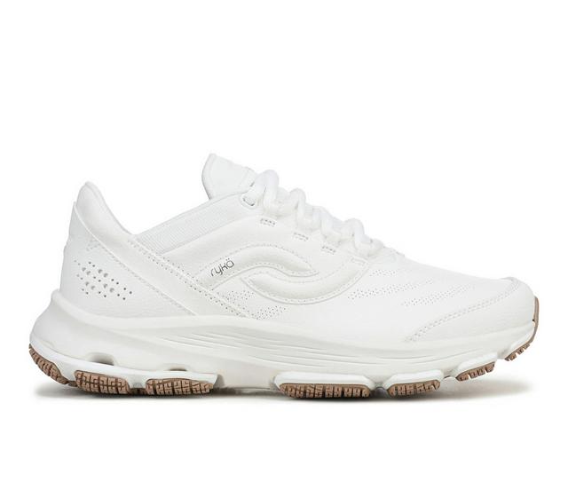 Women's Ryka Devotion Slip Resistant Training Shoes in Brilliant White color