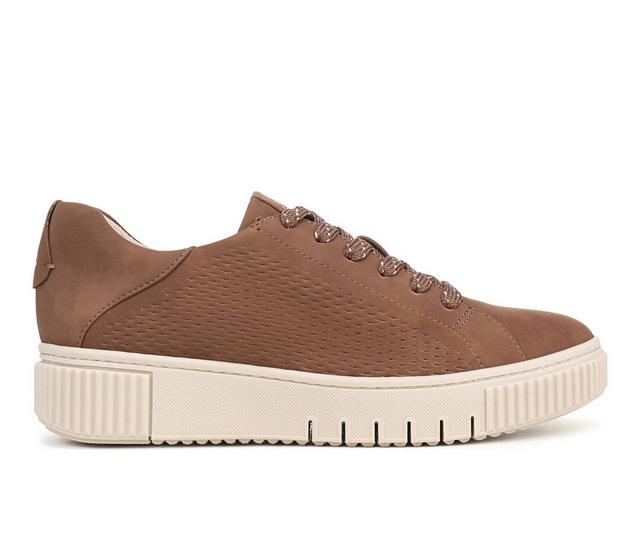 Women's Naturalizer Turner-Lace Sneakers in Mid Brown color