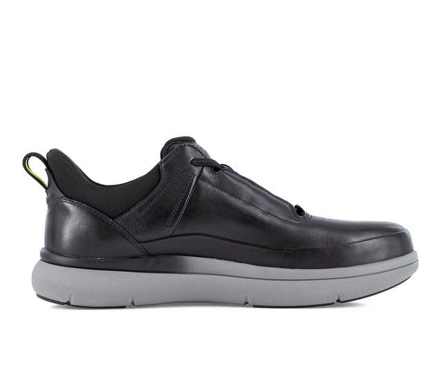 Men's Florsheim Work Fleet FS2785 Composite Toe Work Shoes in Black color