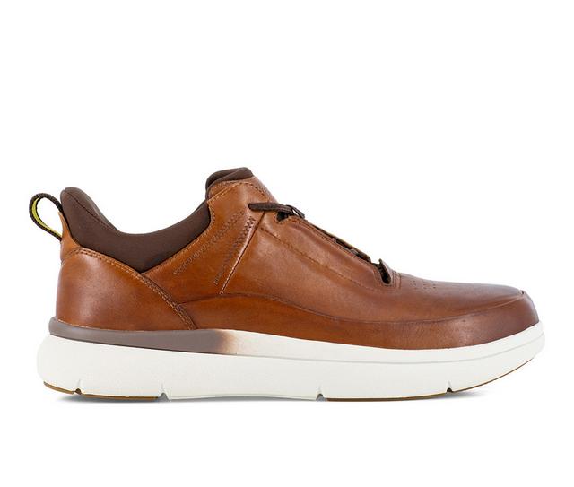Men's Florsheim Work Fleet FS2785 Composite Toe Work Shoes in Brown color